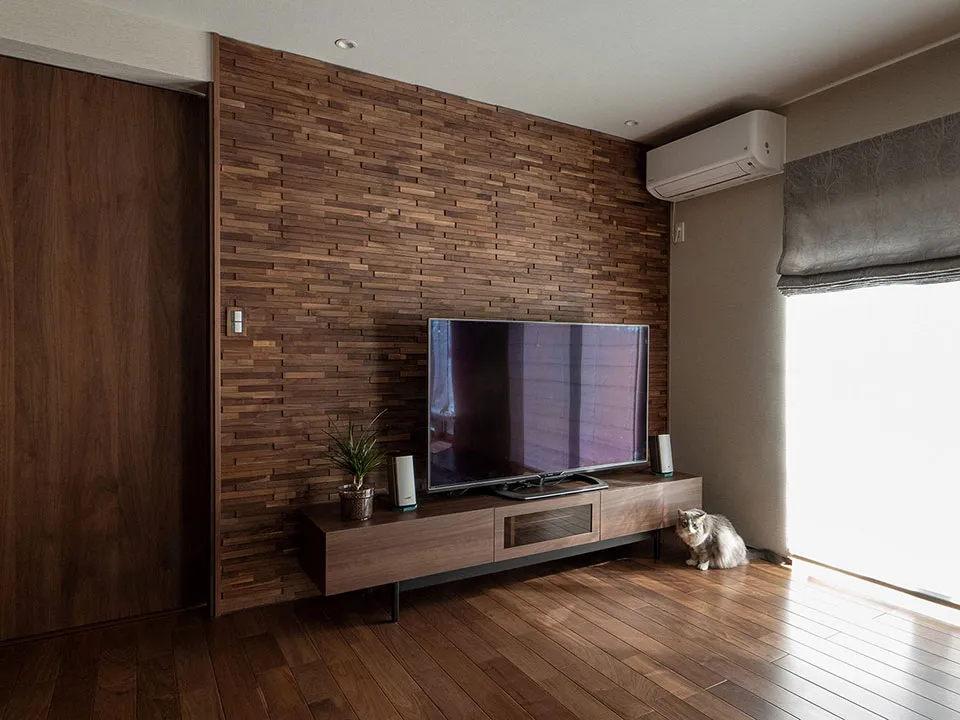 樹種を変えて独立した雰囲気の書斎に