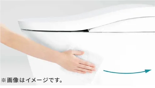 フラットデザインで汚れをためない