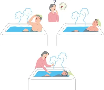 健康的に入浴する上での注意点
