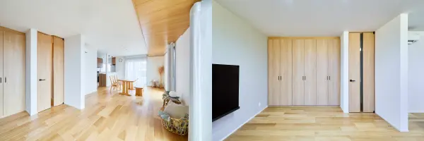 壁面を利用した壁収納