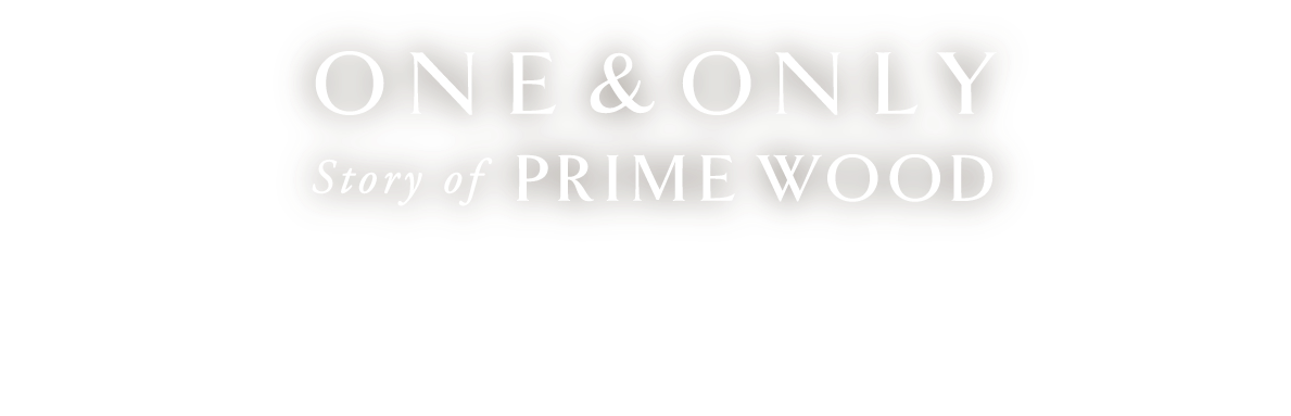 ONE & ONLY Story of PRIME WOOD 木と向き合い続けてきた、プライドと技術がここに集まる。