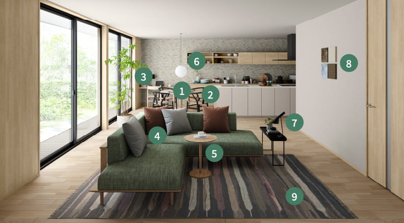 インテリアの詳細