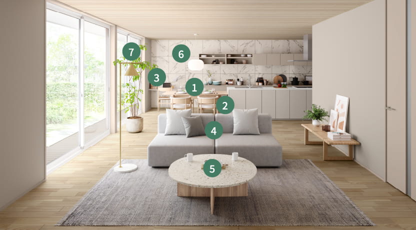 インテリアの詳細