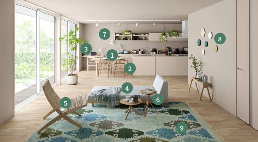 インテリアの詳細