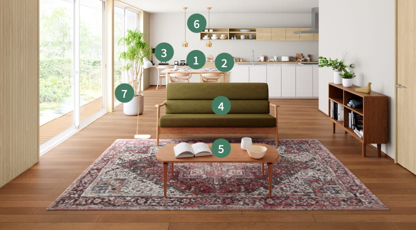 インテリアの詳細