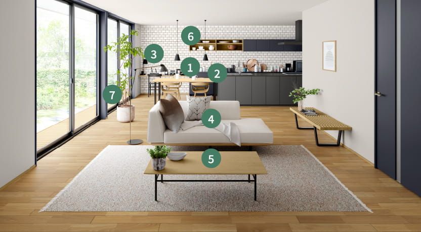 インテリアの詳細