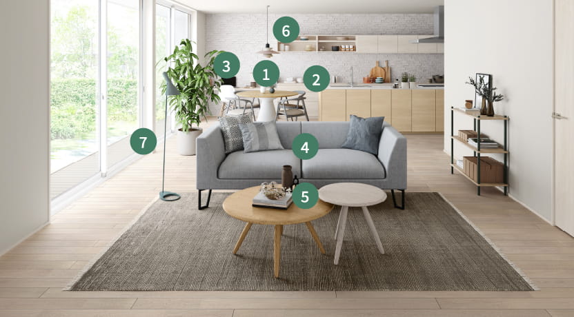 インテリアの詳細