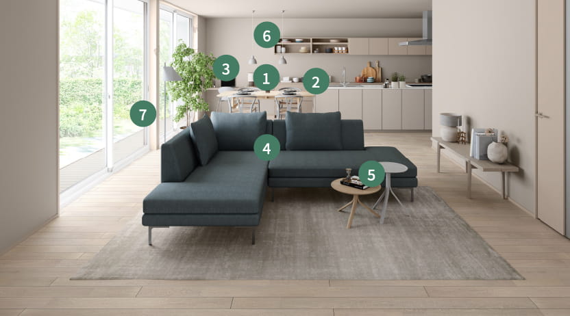 インテリアの詳細