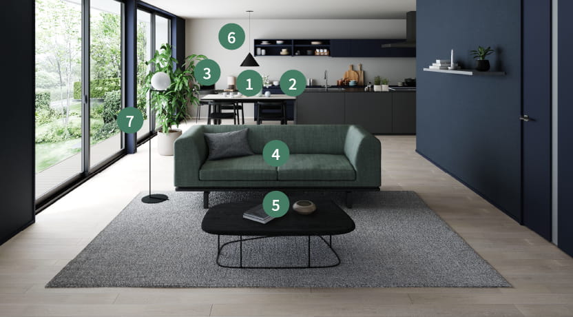 インテリアの詳細