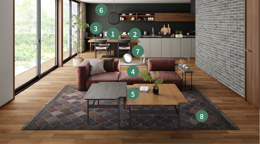 インテリアの詳細