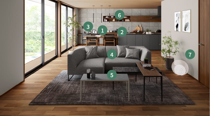 インテリアの詳細