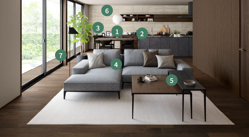 インテリアの詳細