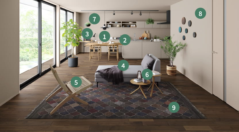 インテリアの詳細